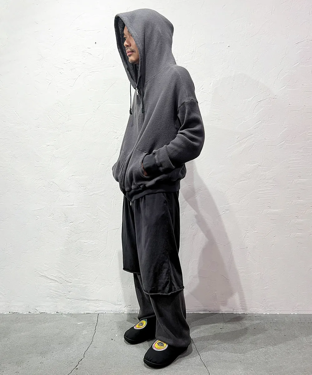 【予約商品 2024年10月末入荷予定】ANDER WAFFLE ZIP HOODIE - SMOKE BROWN