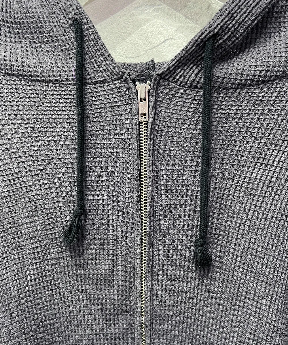 【予約商品 2024年10月末入荷予定】ANDER WAFFLE ZIP HOODIE - SMOKE BROWN