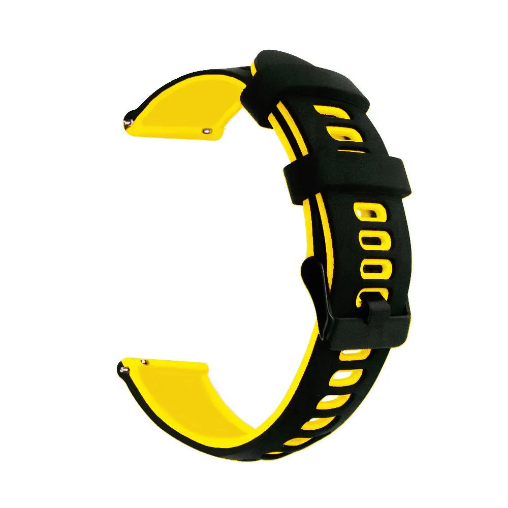 20/22mm Silicone Watchband with two colors for Huawei GT2 Gaming 245