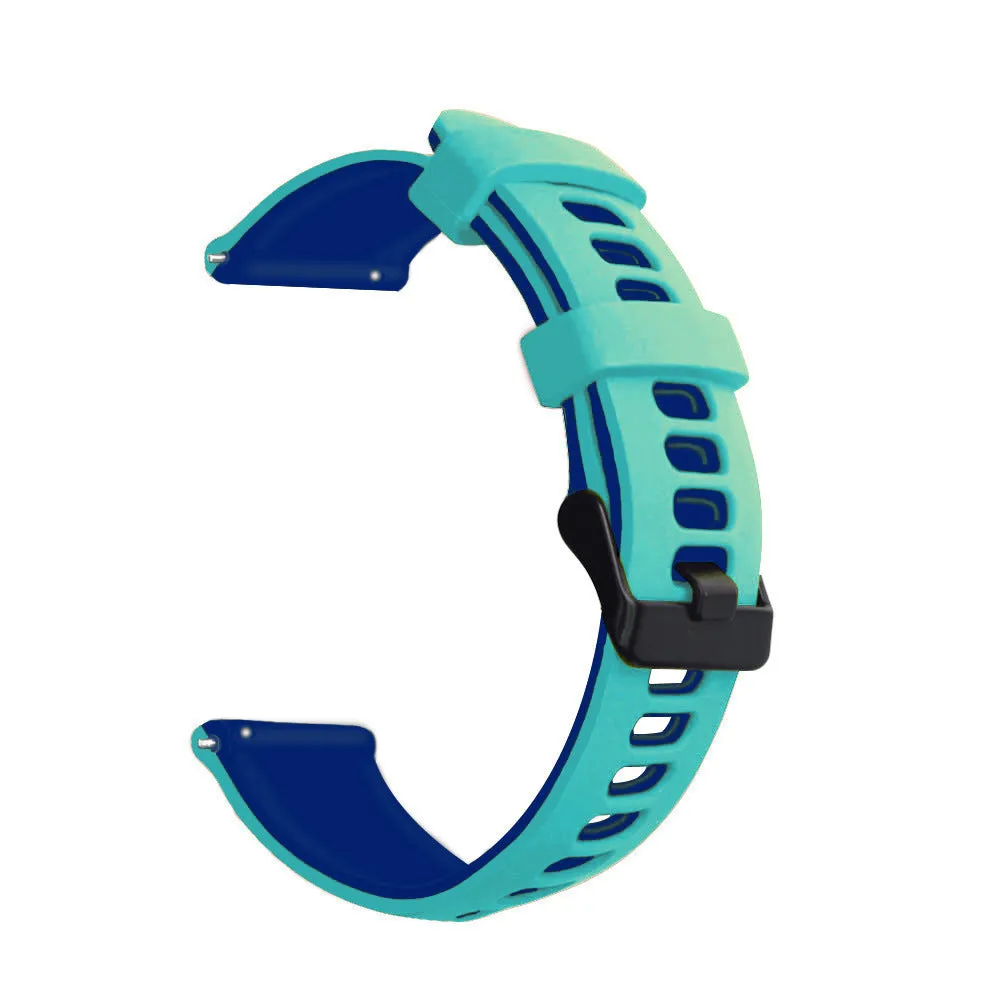 20/22mm Silicone Watchband with two colors for Huawei GT2 Gaming 245