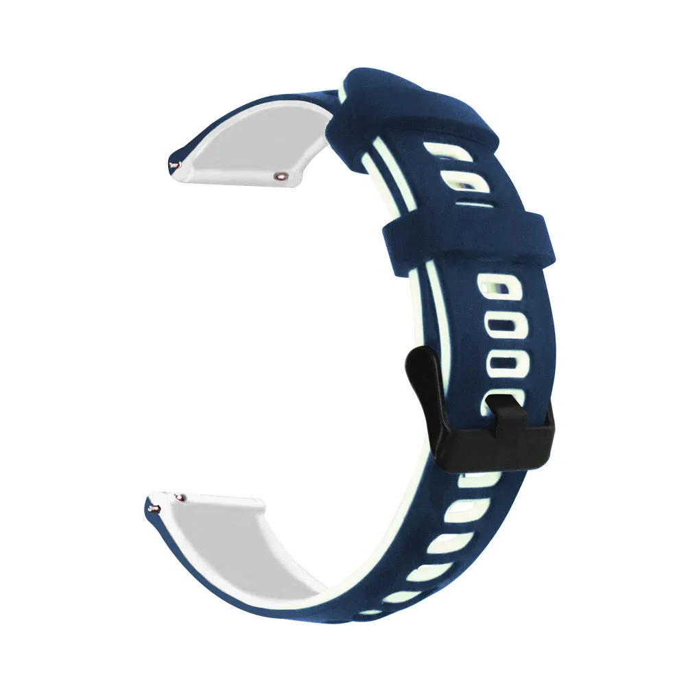 20/22mm Silicone Watchband with two colors for Huawei GT2 Gaming 245