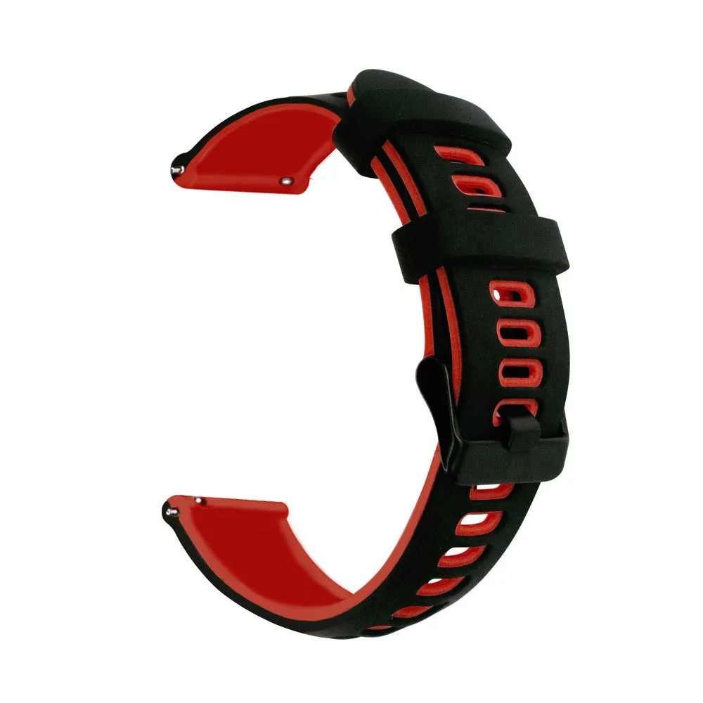 20/22mm Silicone Watchband with two colors for Huawei GT2 Gaming 245