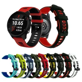 20/22mm Silicone Watchband with two colors for Huawei GT2 Gaming 245