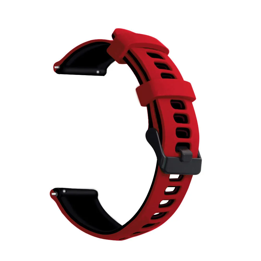20/22mm Silicone Watchband with two colors for Huawei GT2 Gaming 245