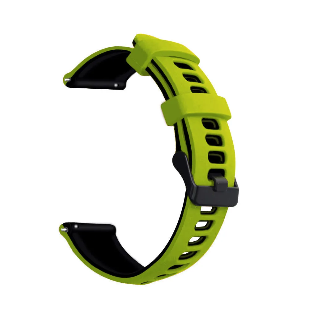 20/22mm Silicone Watchband with two colors for Huawei GT2 Gaming 245