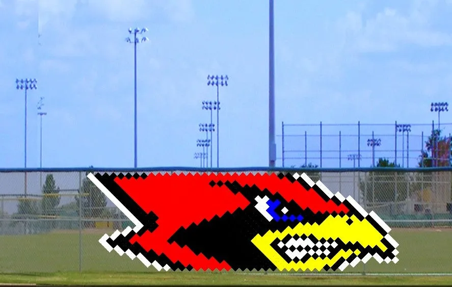 4' x 12' Growling Cardinal