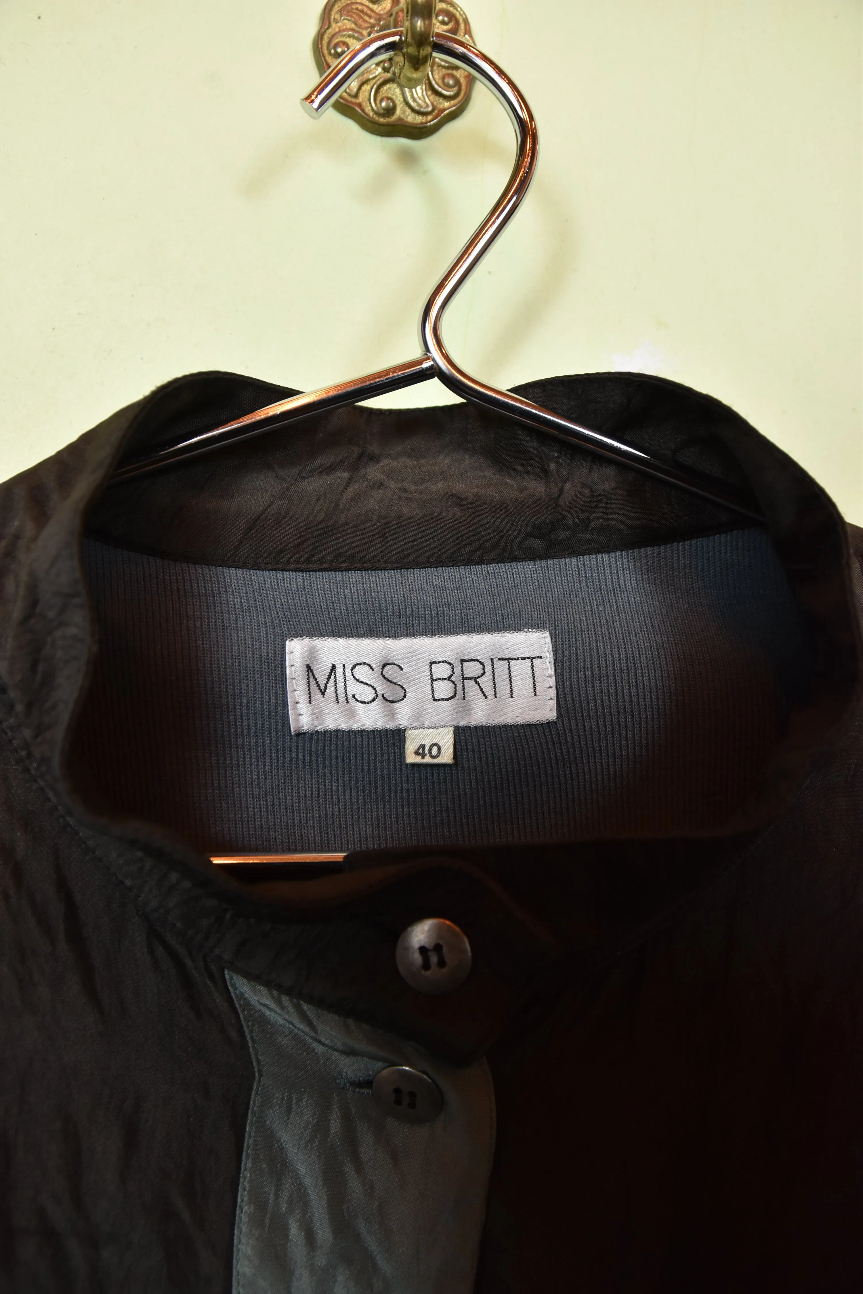 90er MISS BRITT Farbmix Blousonjacke, Limited Edition, Gr. 40