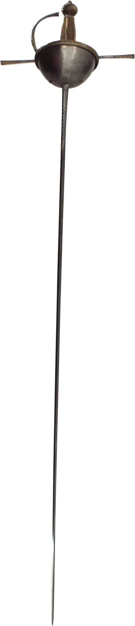 A SPANISH CUP HILT RAPIER C.1650
