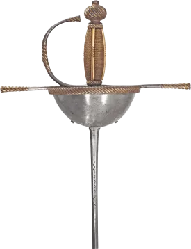 A SPANISH CUP HILT RAPIER C.1650