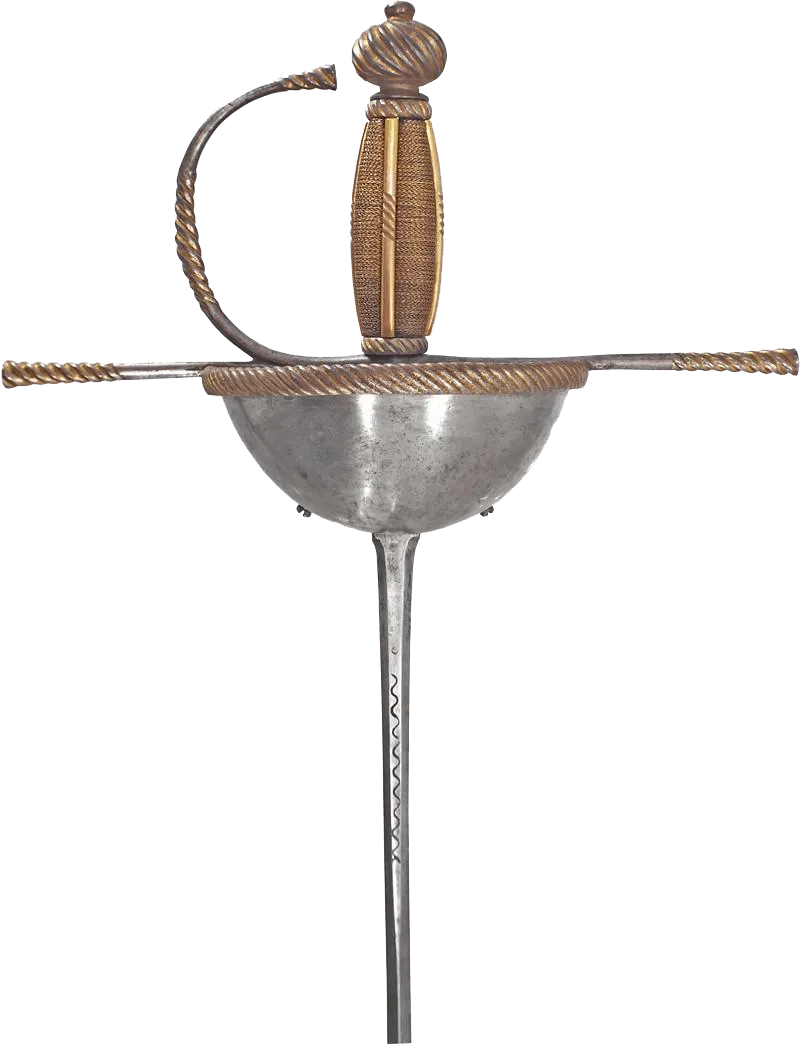 A SPANISH CUP HILT RAPIER C.1650