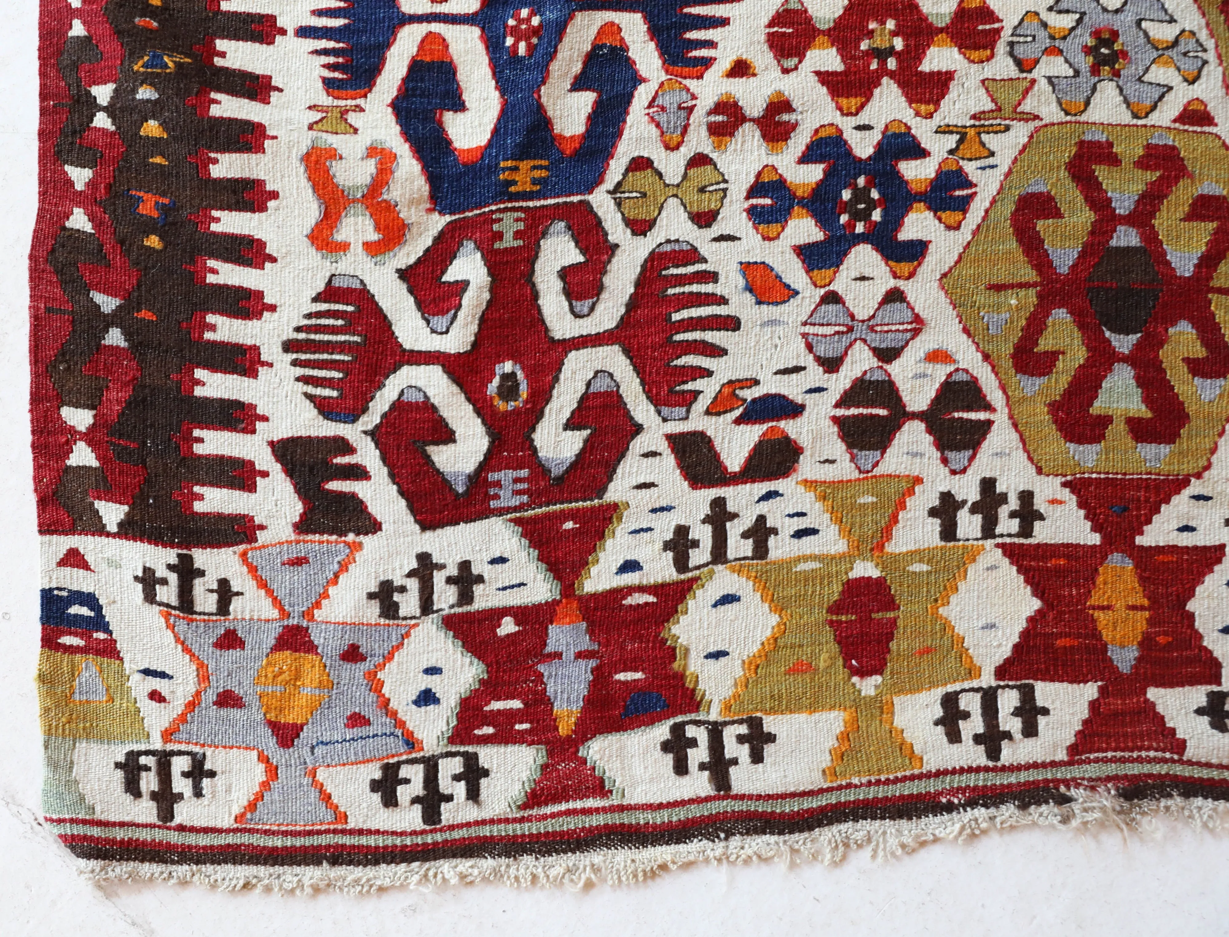 Antique Aydin Kilim Rug 5'11"x12'