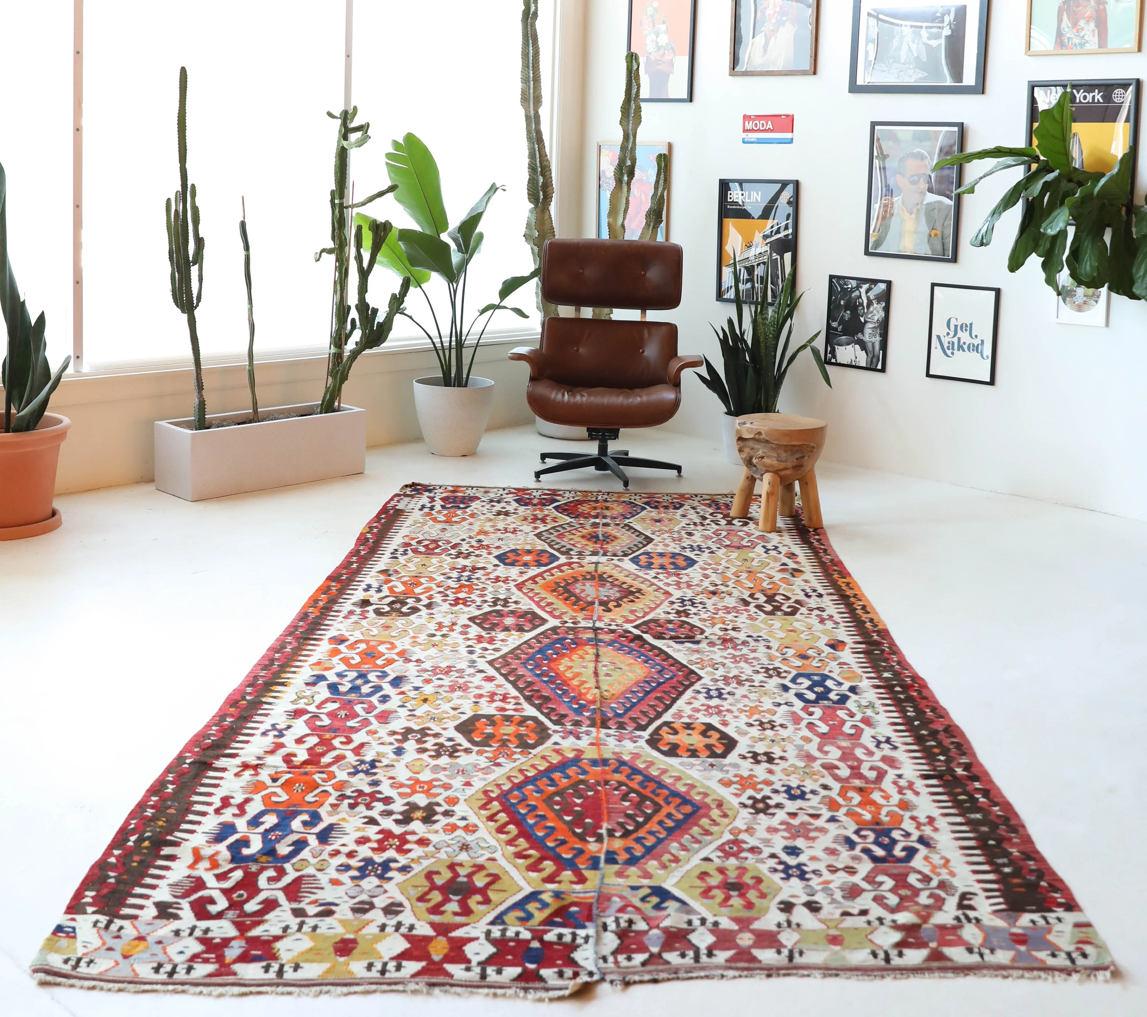Antique Aydin Kilim Rug 5'11"x12'