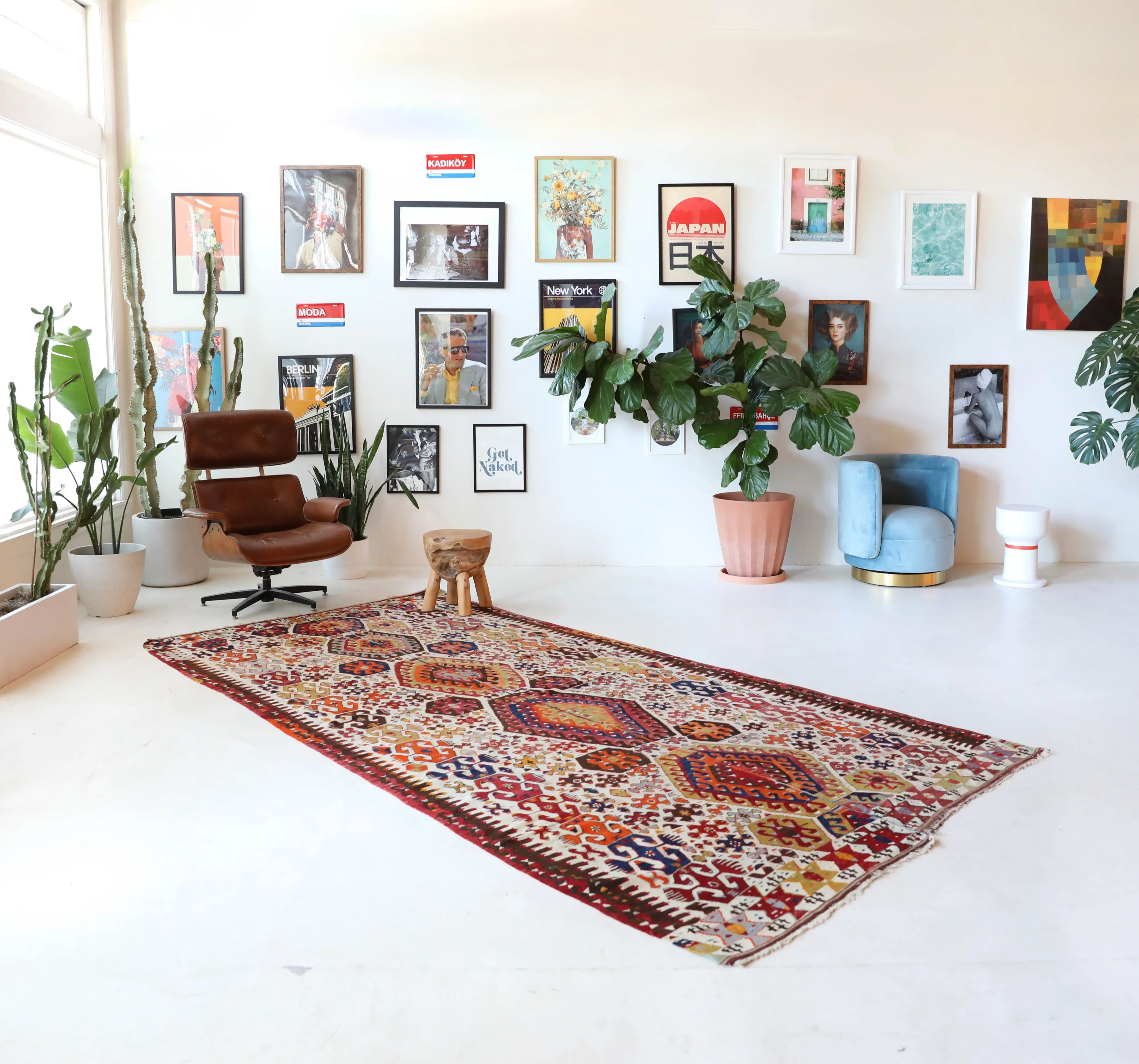 Antique Aydin Kilim Rug 5'11"x12'