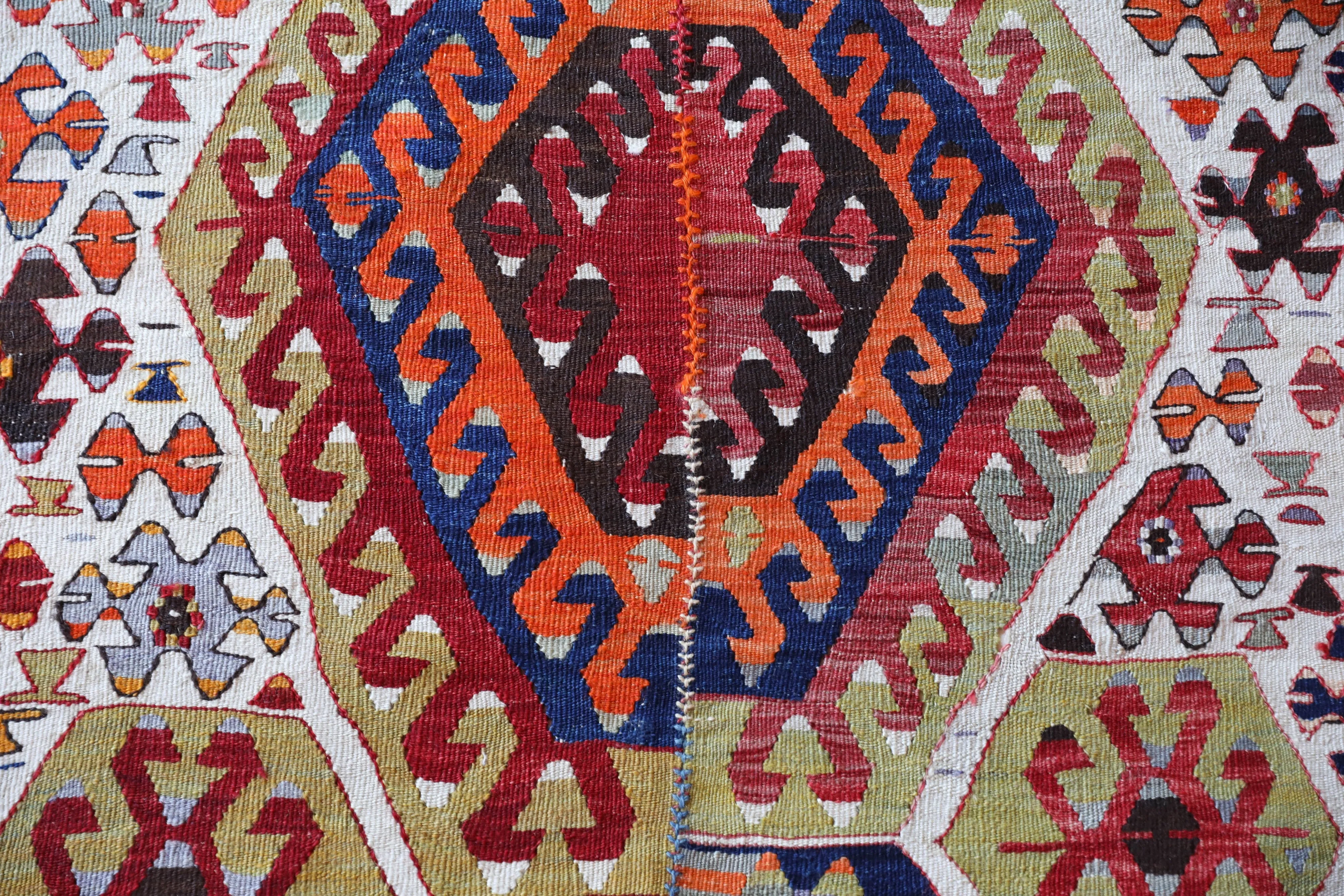 Antique Aydin Kilim Rug 5'11"x12'