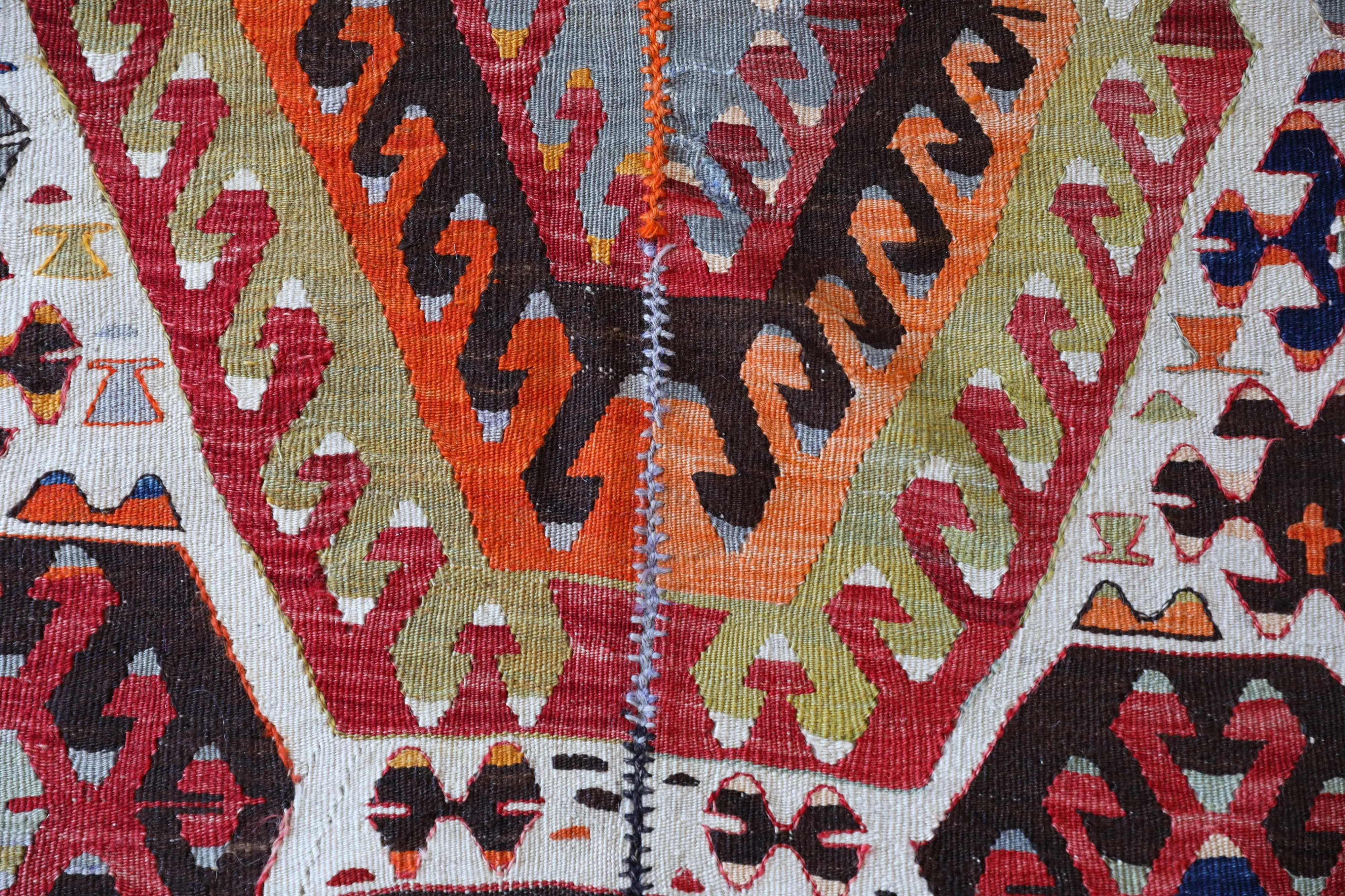 Antique Aydin Kilim Rug 5'11"x12'