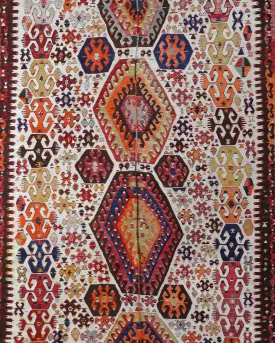 Antique Aydin Kilim Rug 5'11"x12'