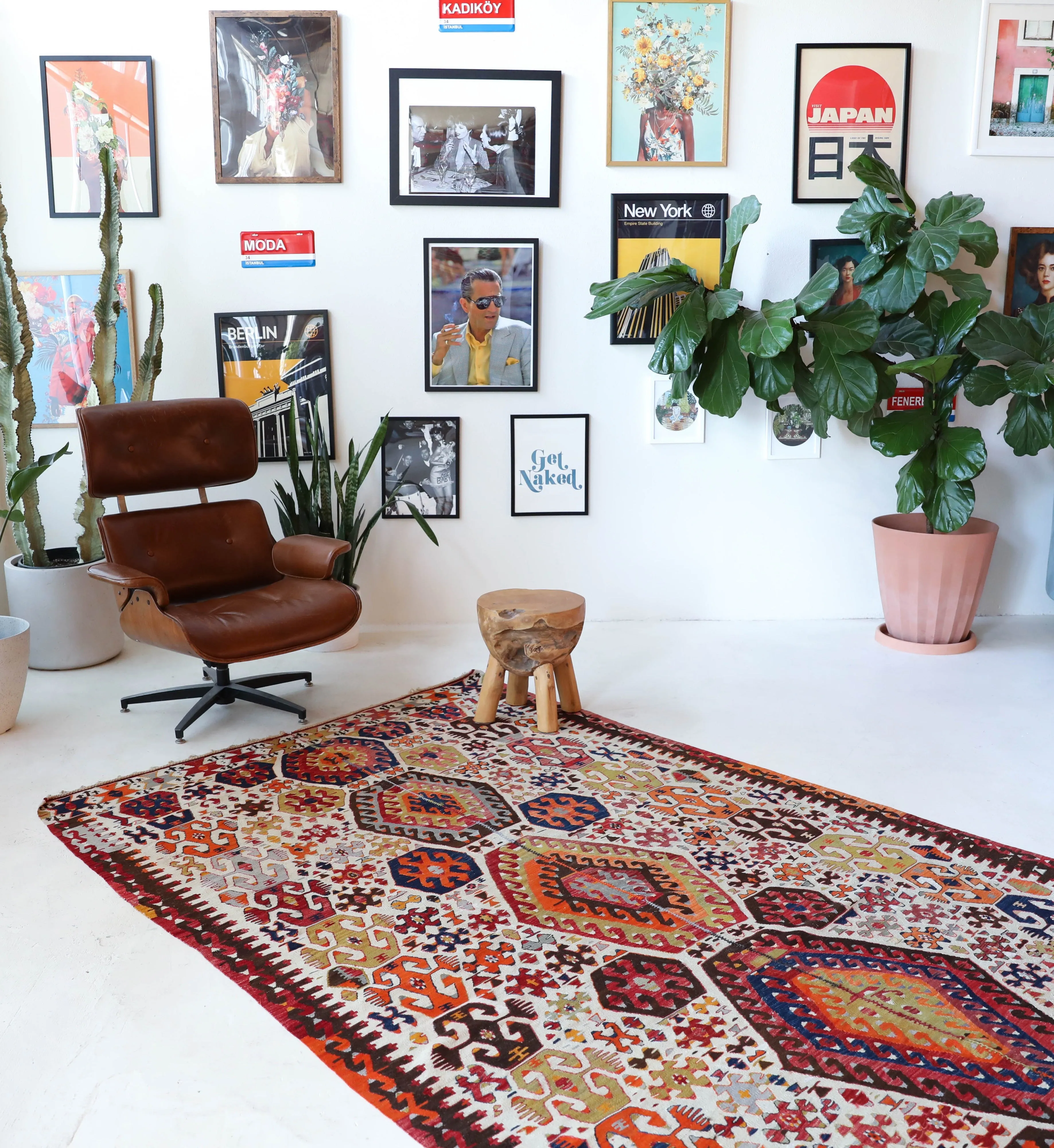 Antique Aydin Kilim Rug 5'11"x12'