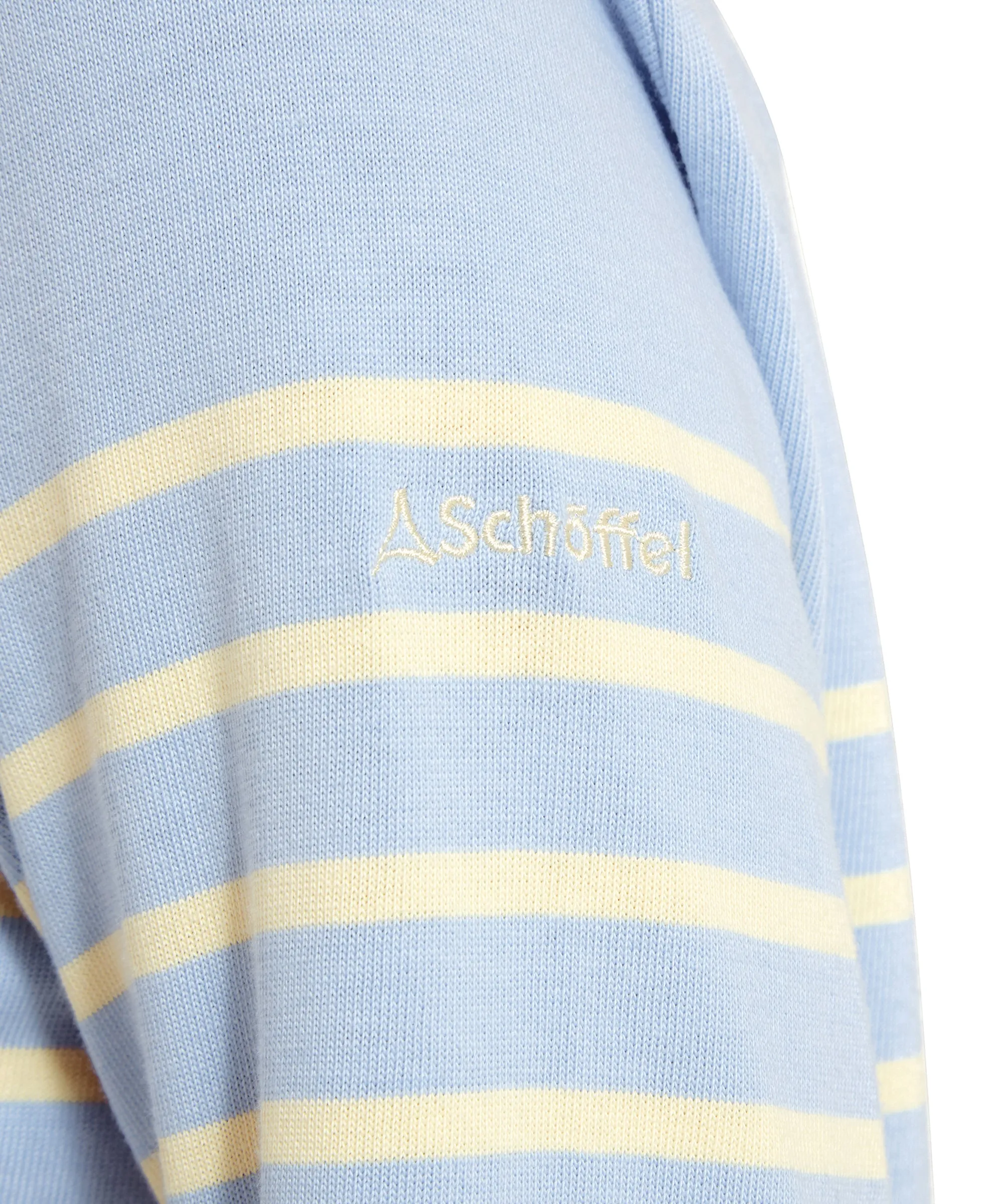 Beauport Top - Pale Blue/Lemon Stripe
