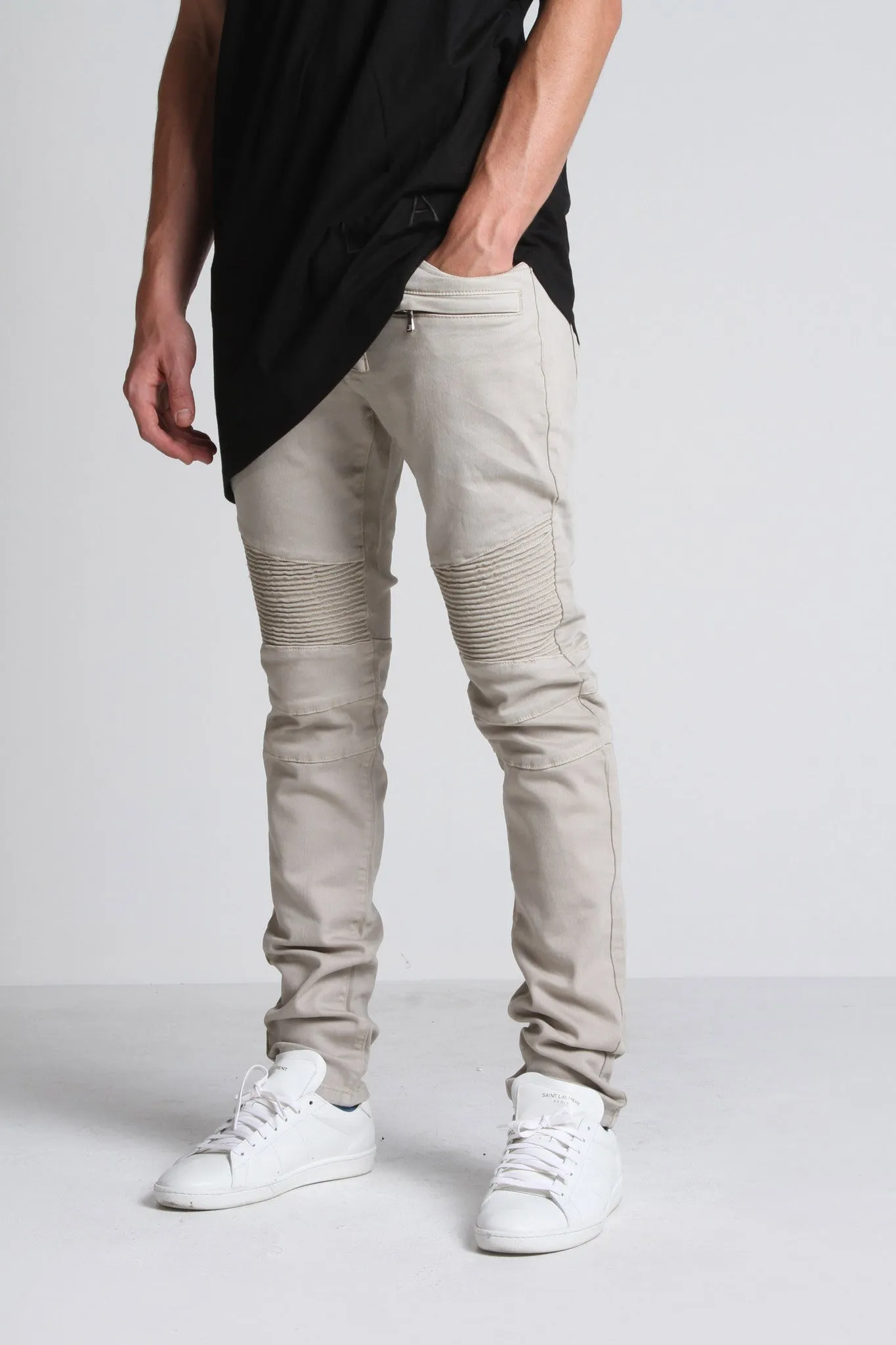 Biker Denim (Khaki)