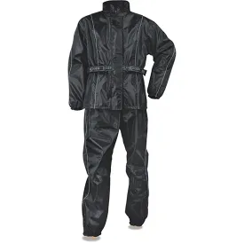 Black Women SH2215L Lightweight Oxford Nylon Black Water Resistant Rain Suit