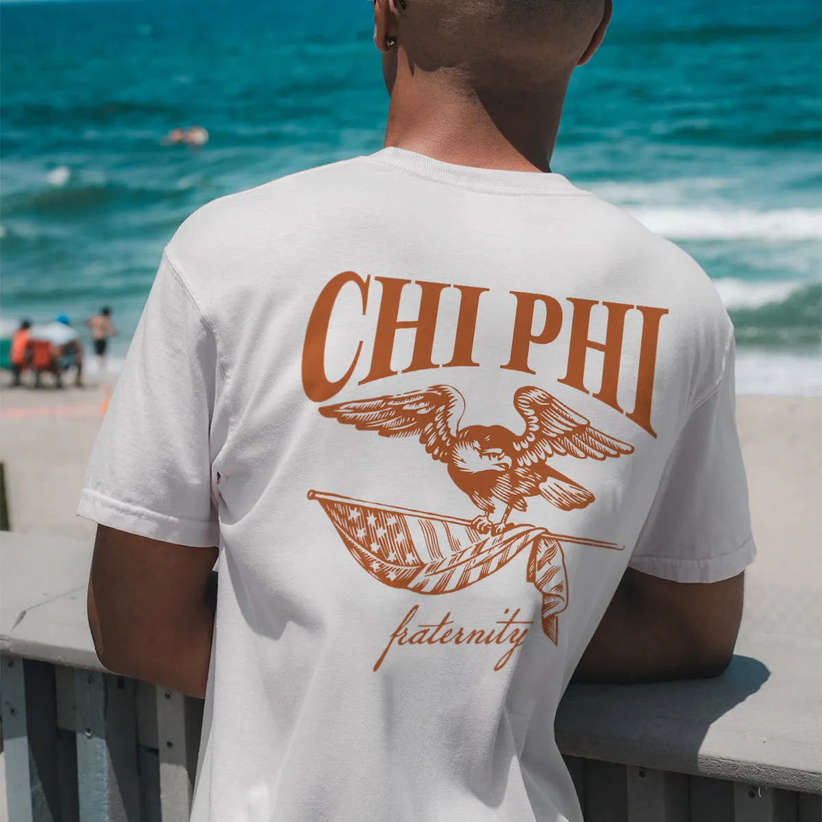 Chi Phi Comfort Colors Freedom White Short Sleeve Tee