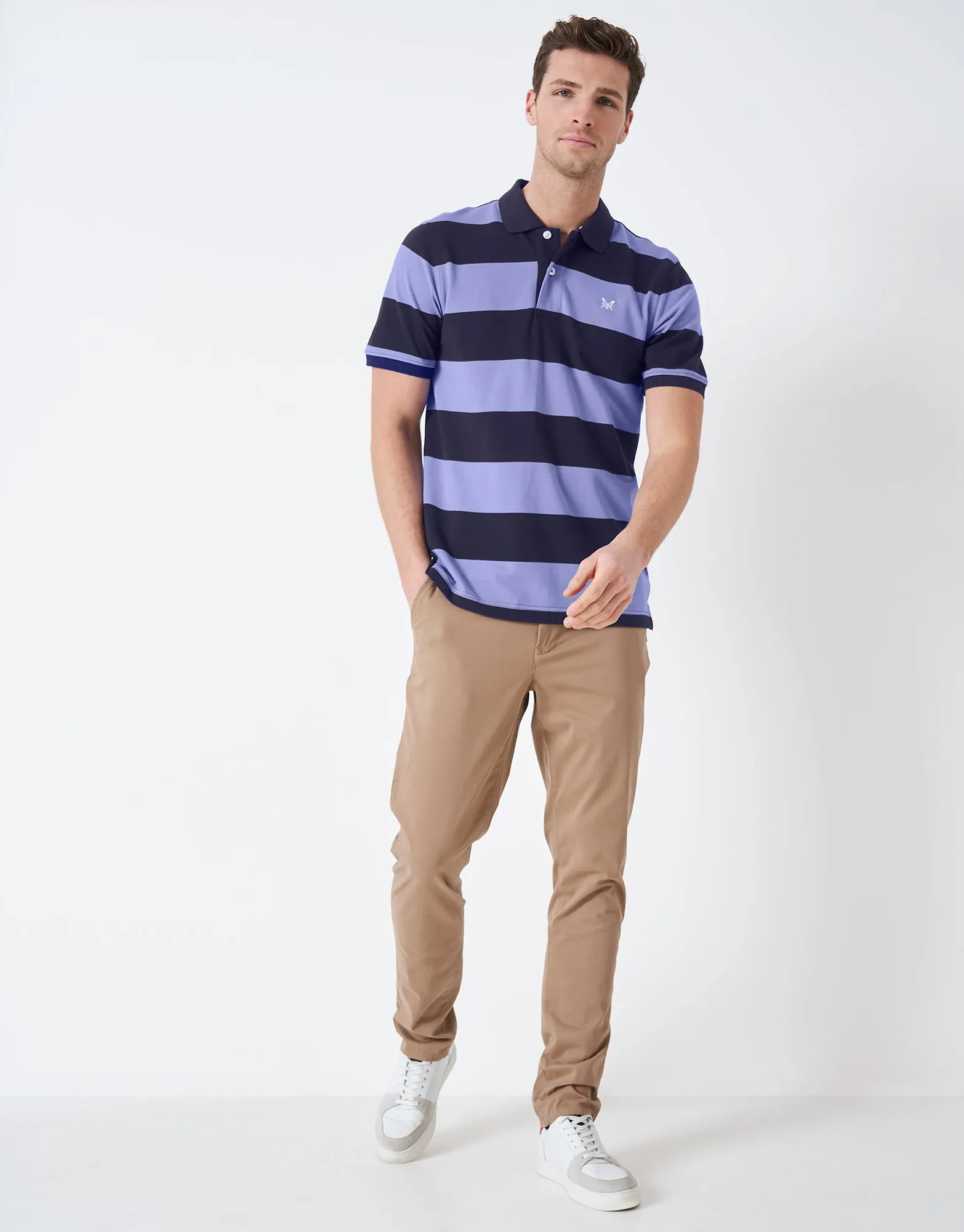 Crew Clothing Heritage Stripe Polo Shirt