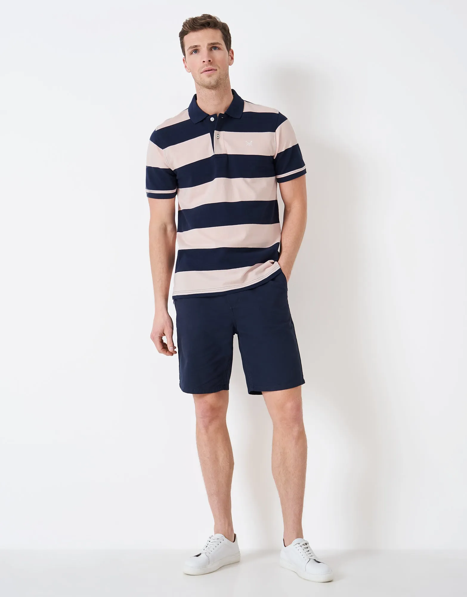 Crew Clothing Heritage Stripe Polo Shirt