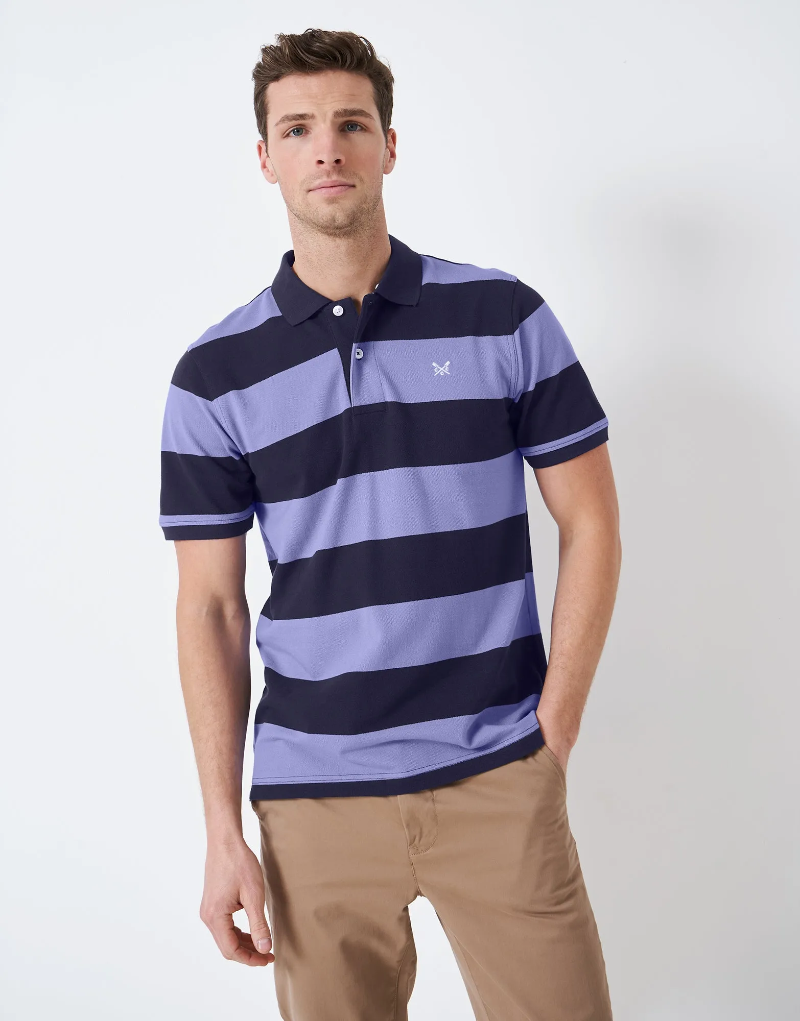 Crew Clothing Heritage Stripe Polo Shirt