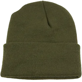 Cuff Beanie Olive Green