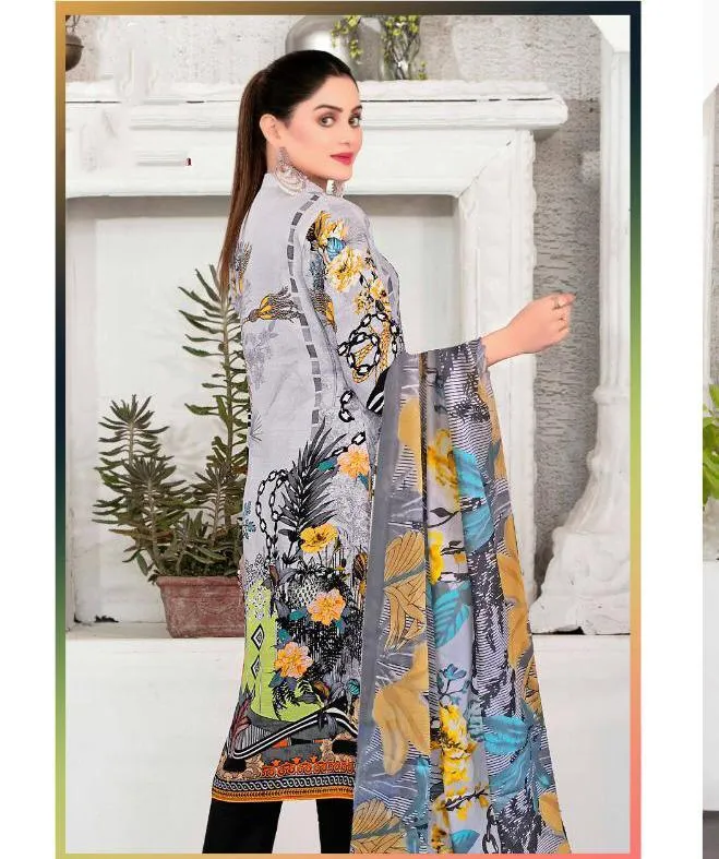 Designer Lawn Cotton Salwar Kameez Dress Material