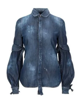 Dsquared2 Women Denim shirt Blue 6 UK