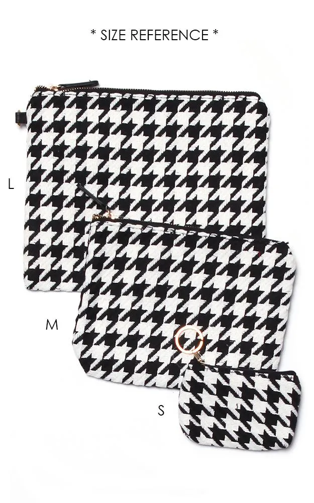 EABG9371 Beige Tartan Crossbody Clutch Bag