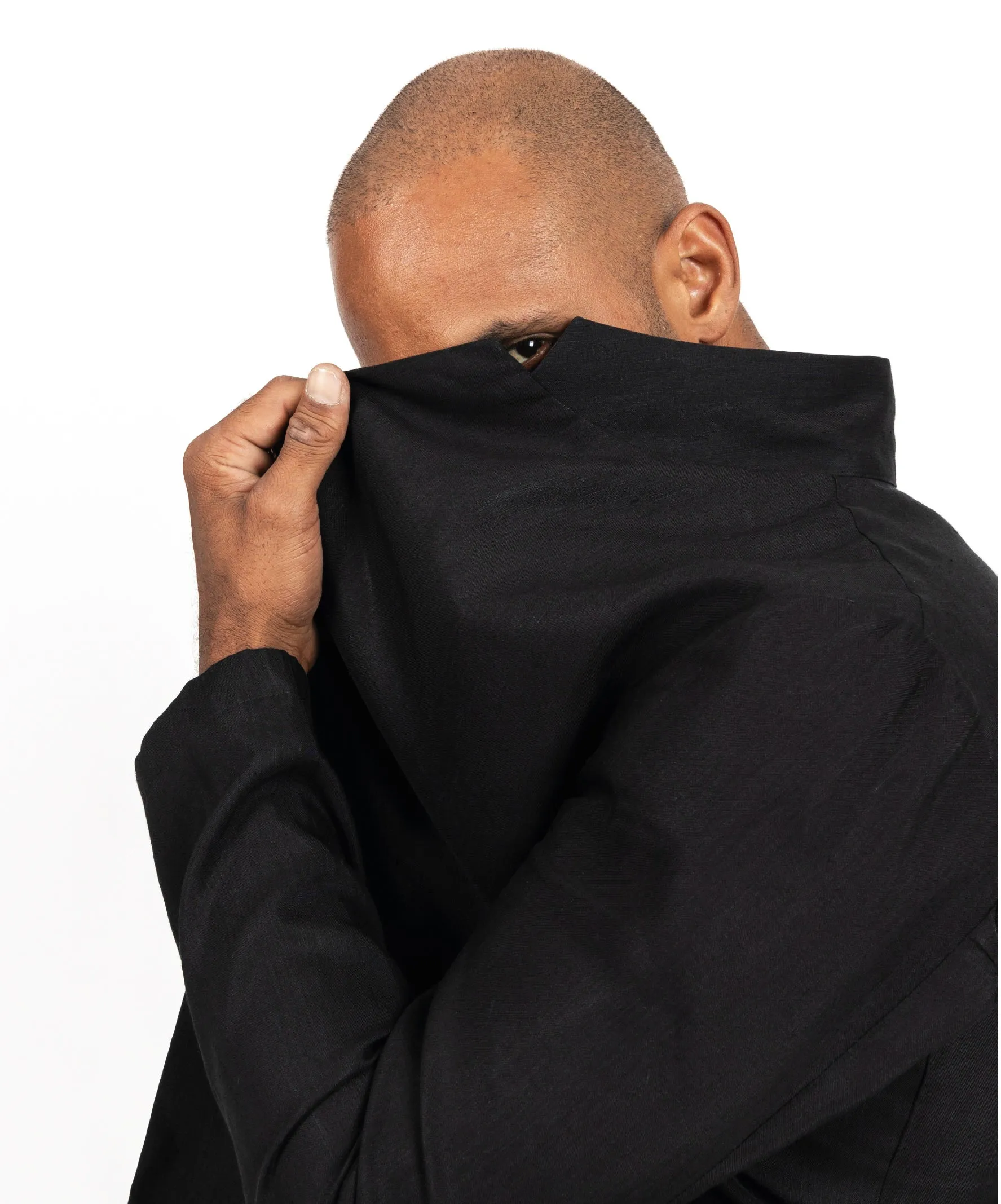 EMPIRE CUPRO BLACK JACKET