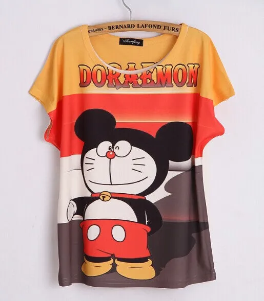 Fashion Women T Shirt Short Sleeve Eiffel Tower Print tshirts Women Tops T- Shirt Casual Patchwork Top Shirt Women