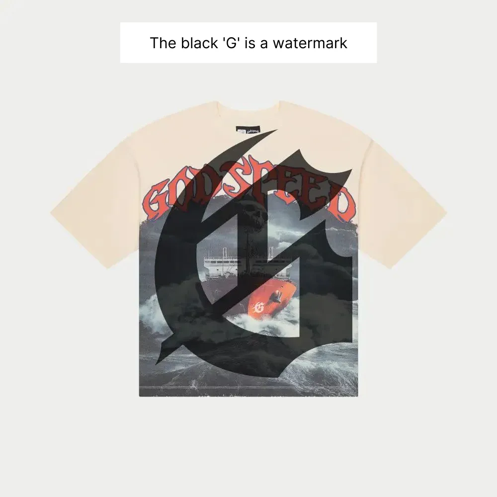 Godspeed Sea Sick T-Shirt (Bone) - GSSSBONE