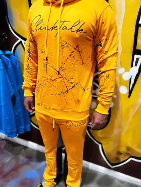 Gold Slick Talk Sweat Suit