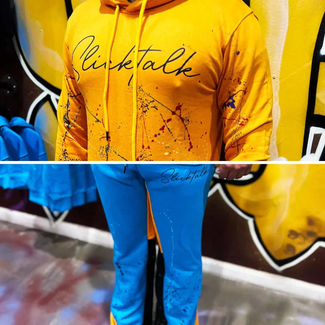 Gold Slick Talk Sweat Suit