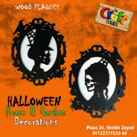 Halloween wooden decor (set of 2)