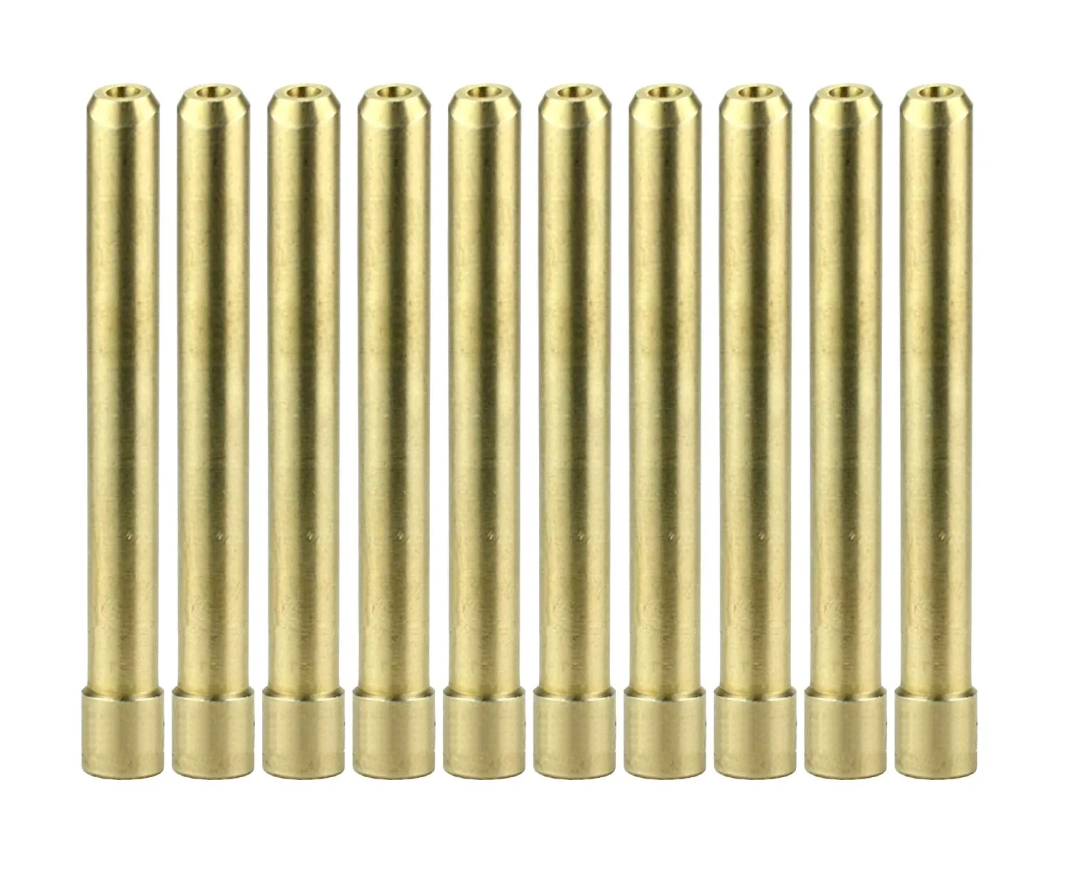 Long Wedge Collet for 17, 18 & 26 Series TIG Torches with Fused Quartz Argon-Saving Configuration