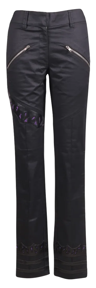Loreto Black Gothic Straight Pants