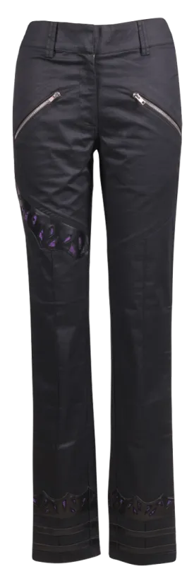 Loreto Black Gothic Straight Pants