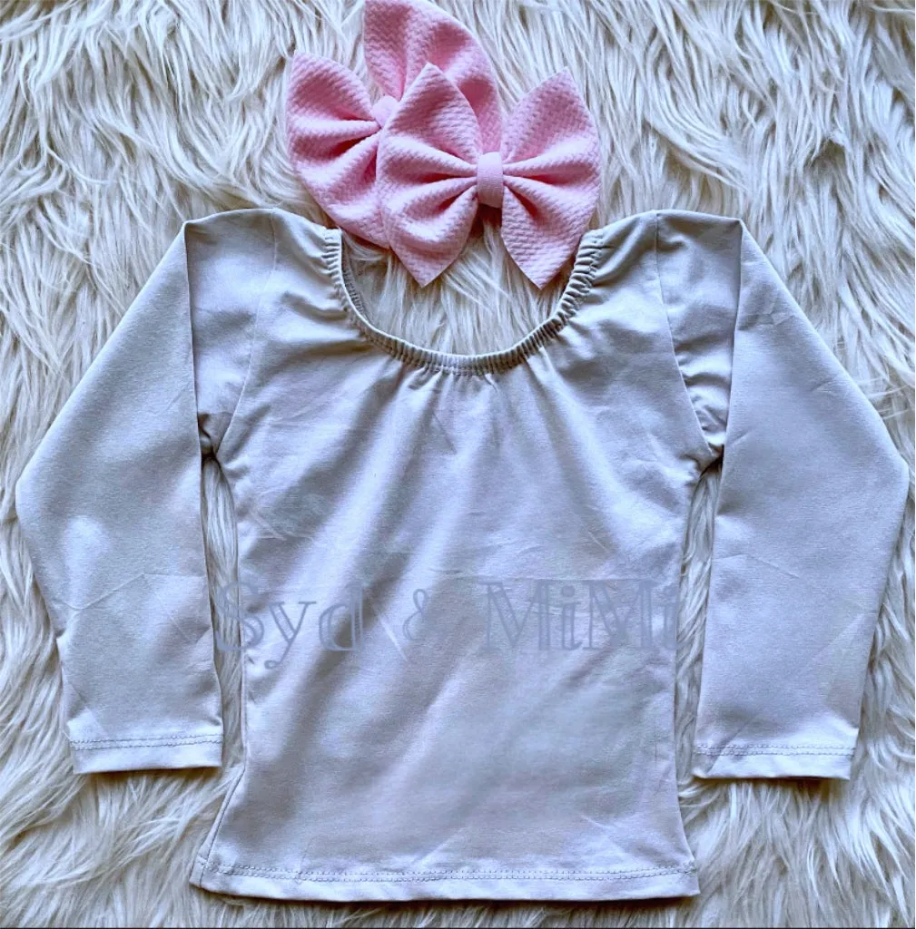L/S Cap Sleeve Top ~ Dove Gray