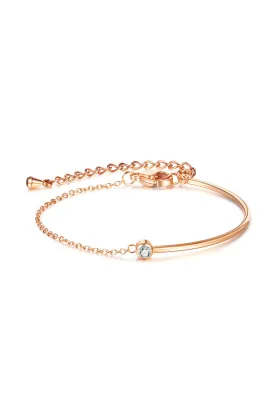 Luisa Cubic Zirconia Pendant Chain Bracelet