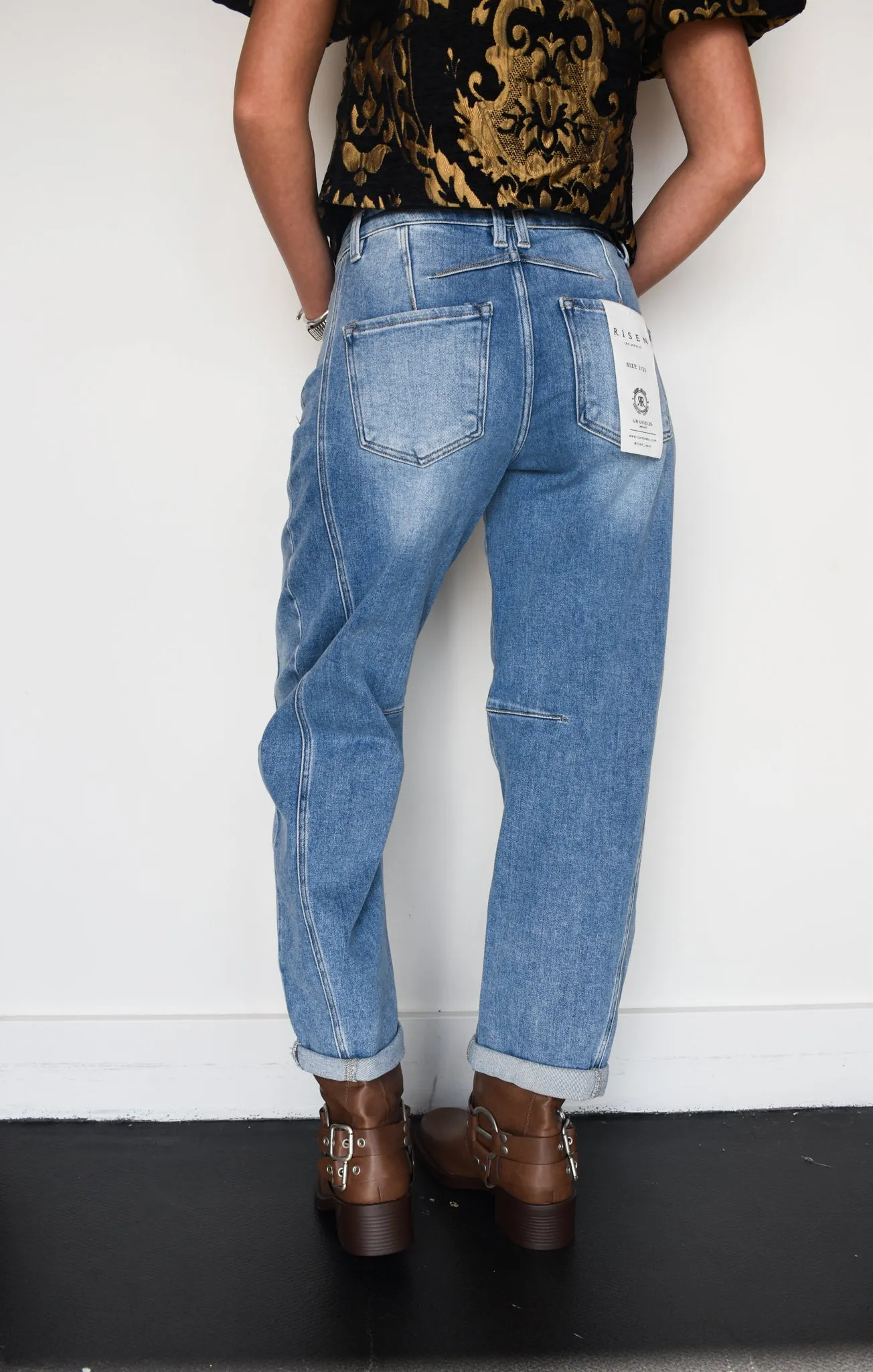 Medium Wash Barrel Denim