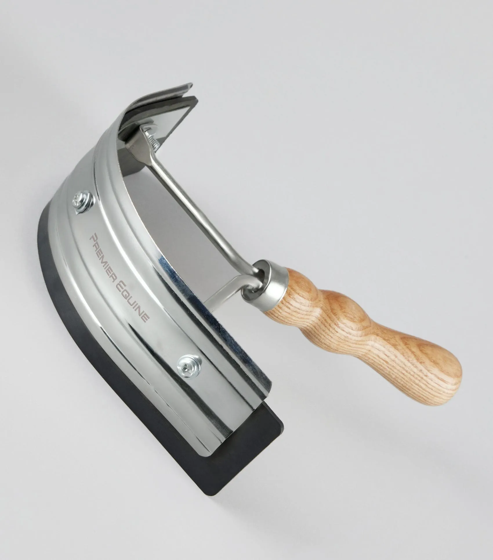 Metal Sweat Scraper with Wooden Handle