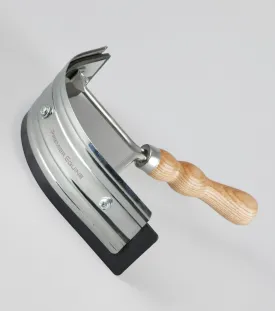 Metal Sweat Scraper with Wooden Handle