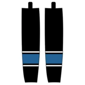 Modelline Columbus Blue Jackets Alternate Black Sublimated Mesh Ice Hockey Socks