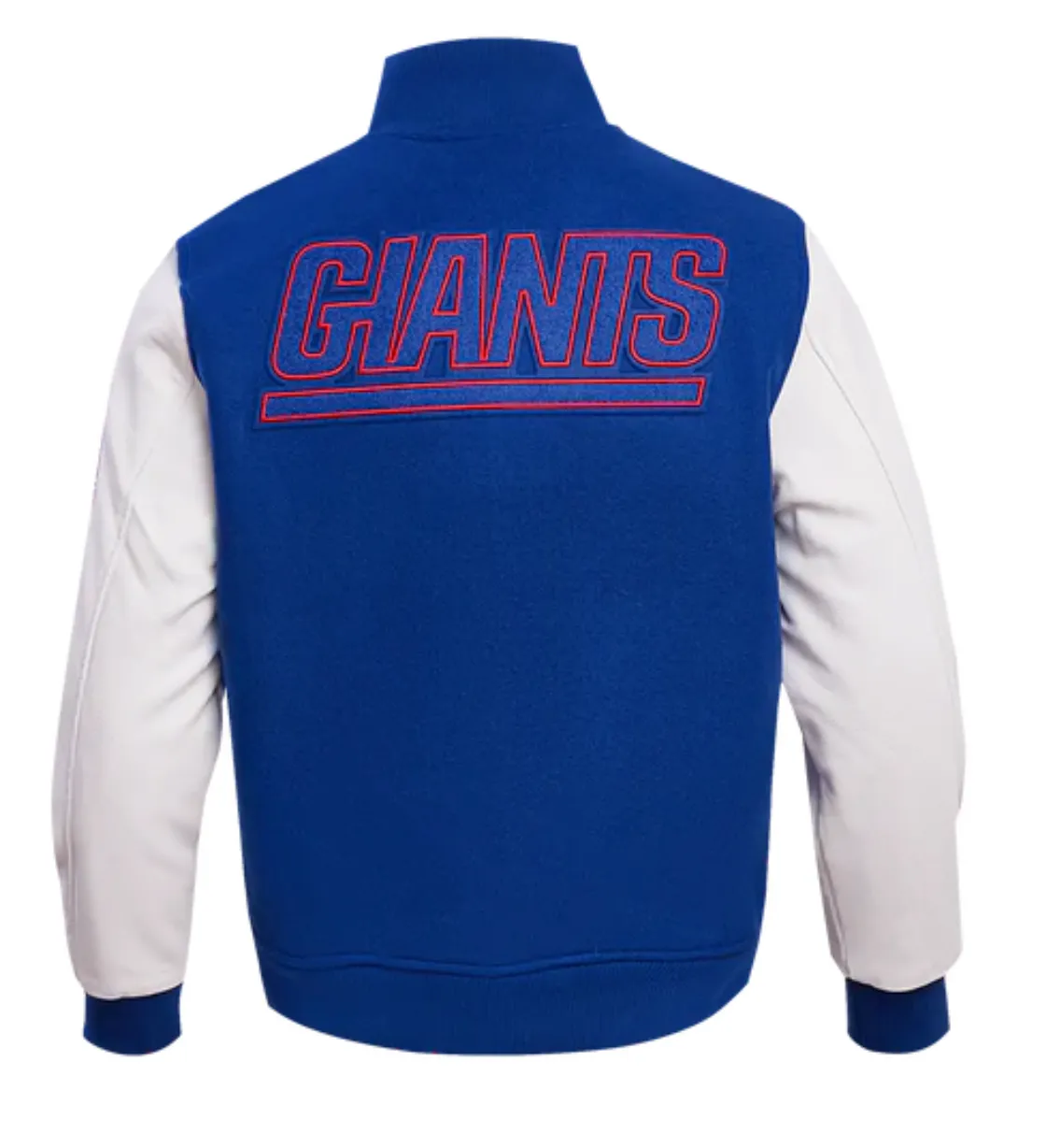 New York Giants Royal Blue and White Varsity Jackets