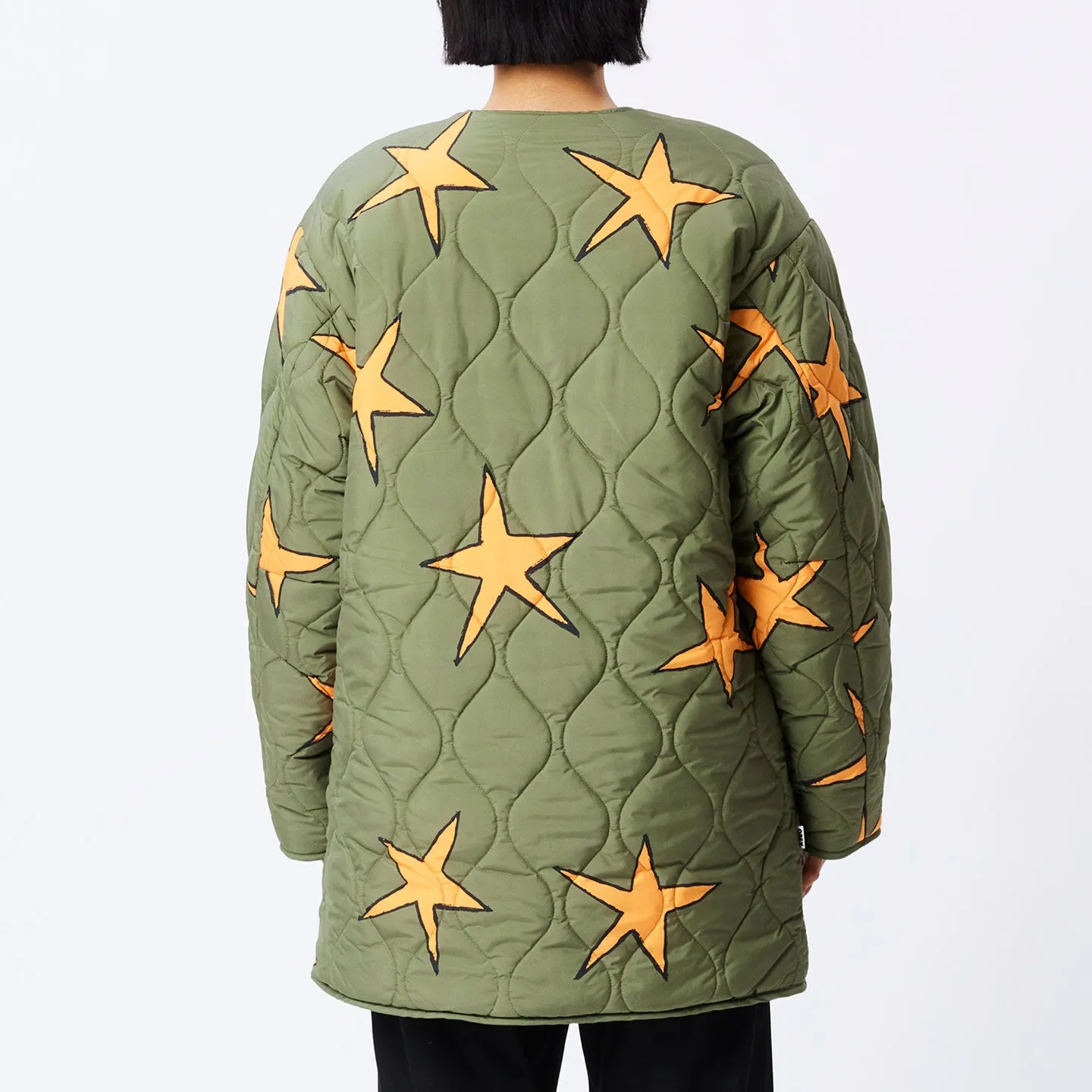 Obey Scribbly Stars Liner - Army Multi