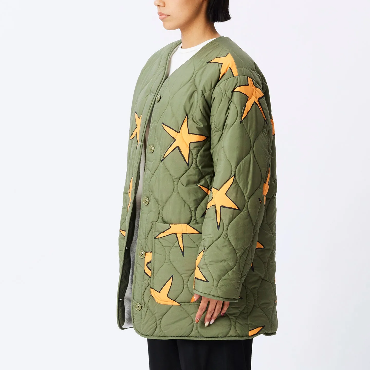 Obey Scribbly Stars Liner - Army Multi